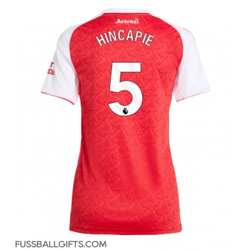 Arsenal Piero Hincapie #5 Fußballbekleidung Heimtrikot Damen 2025-26 Kurzarm